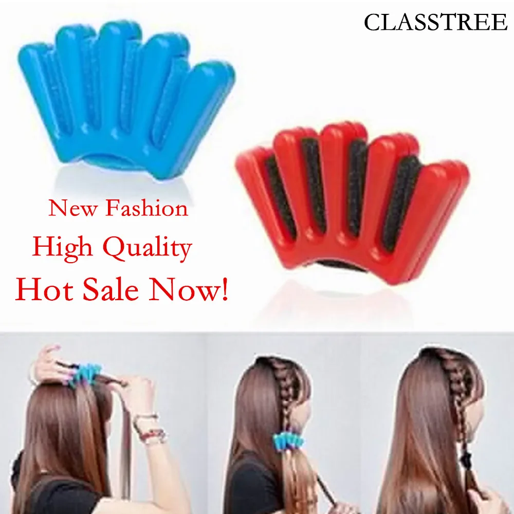 Red And Blue Lady French Hair Braiding Tool DIY Accessories Hot Sale Weave Sponge Plait Twist Hairstyling...