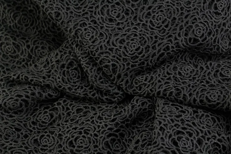 И розничная уникальная хлопковая кружевная ткань чистая белая черная кружевная гипюровая ткань для праздничного платья 1 ярдов/партия