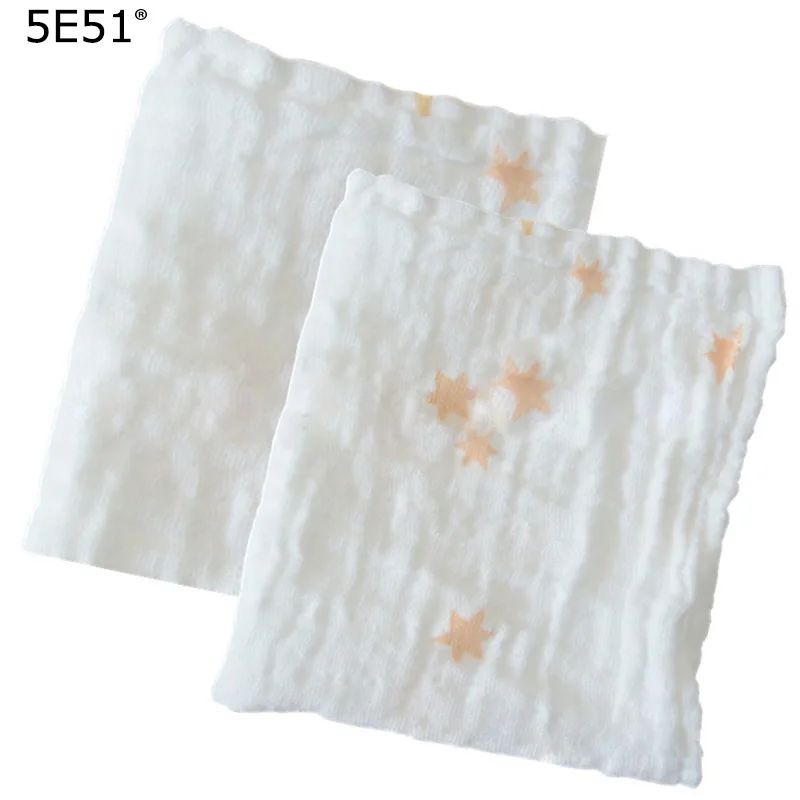 

Europe Baby saliva towels kerchief double-deck cotton 100% /star printed 30*25cm /Many Uses