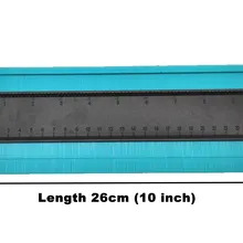 250 мм 1" Ширина пластикового профиля копия контурного датчика Дубликатор шаблон кривизны масштаб маркировки плитки ламинат плитки инструменты