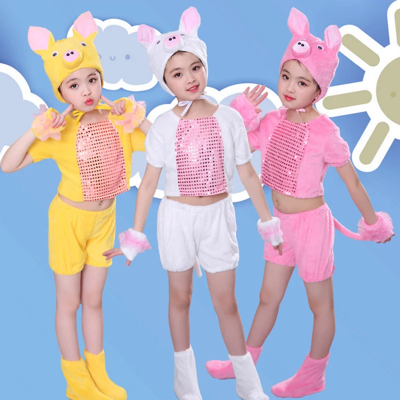 

Halloween costume for kids new style pig children's animal stage costumes children's cartoon costume love live cosplay