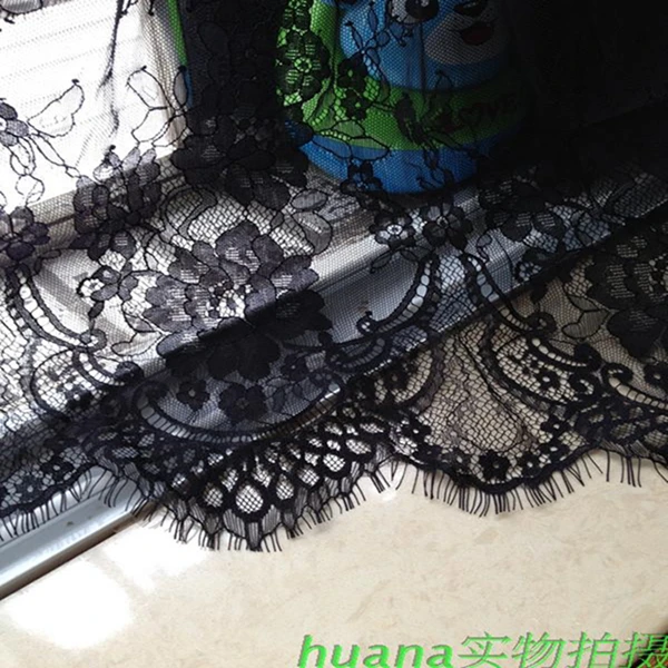 

Tissus Au Metre Sale 2019 New Skin Soft Green Eyelash Positioning Lace Europe And The Wind Haute Couture Clothing Cloth Fabric