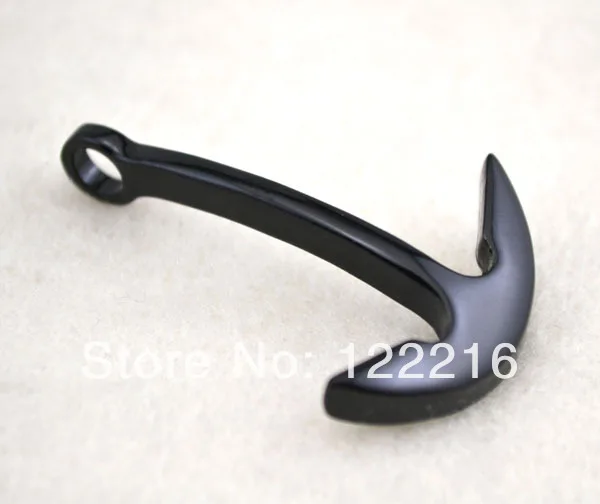 

50pcs a lot dull black Anchor pendant DIY bracelet jewelry(H106899-B)