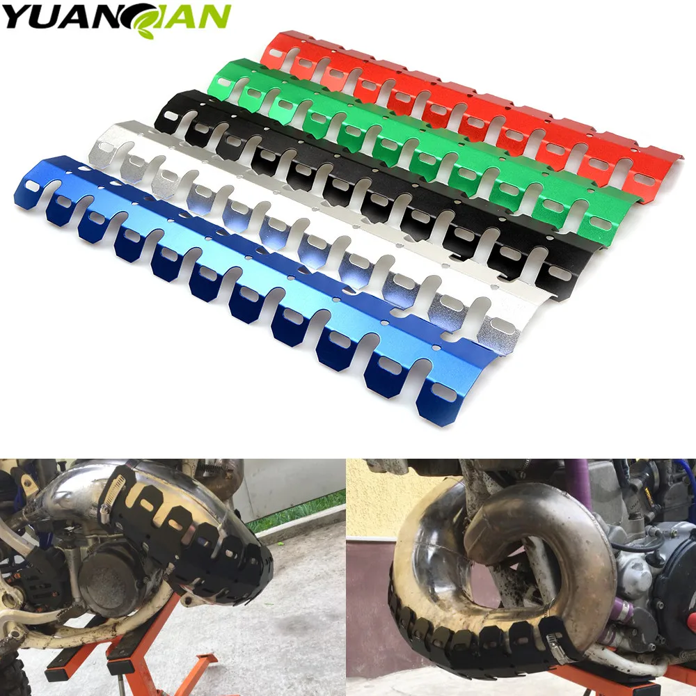 Hot Dirt Moto Di Scarico Tubo Leg Protector Scudo Termico Copertura Per Yamaha Xt 250 225 600 Super Tenere Es Tw200 Wr250X