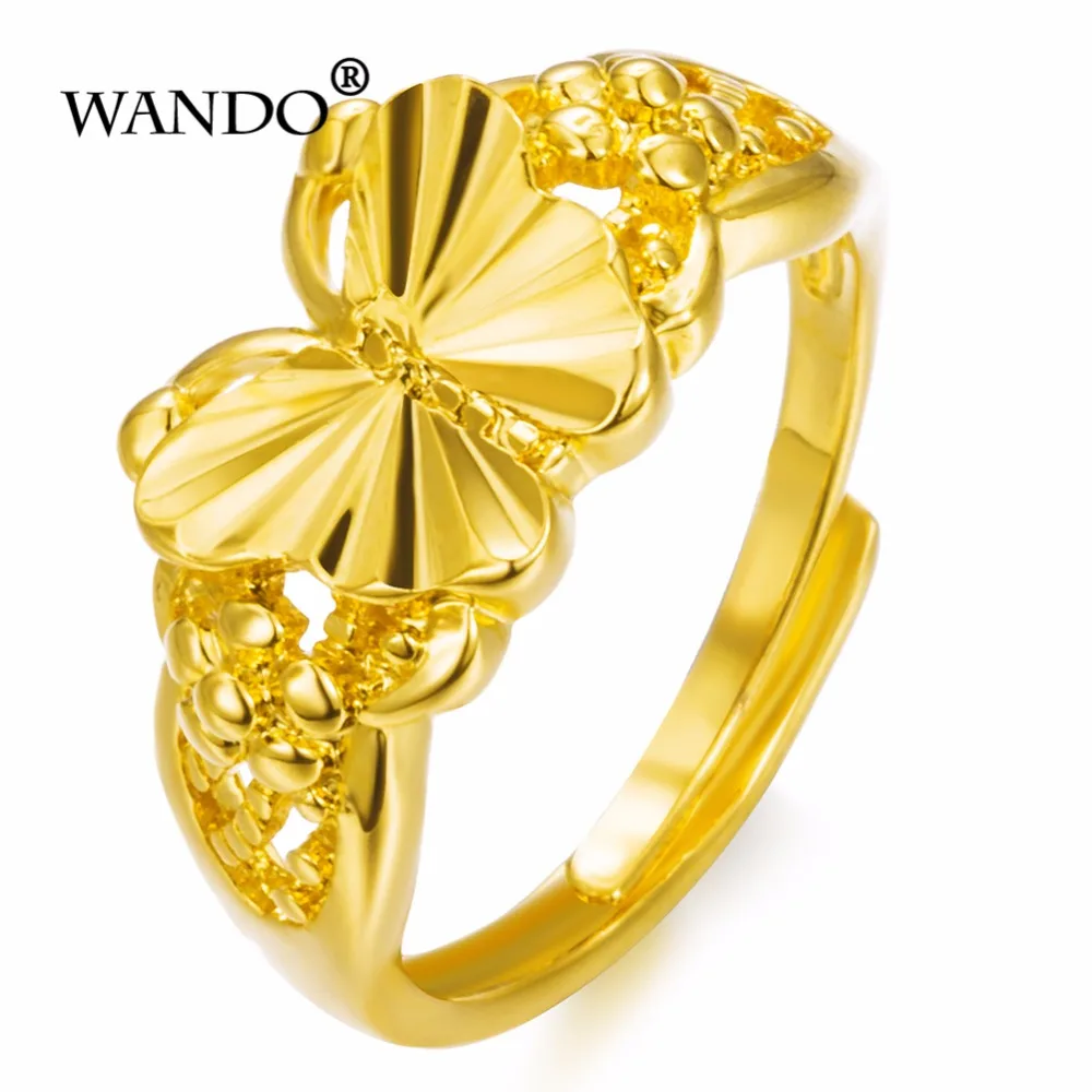 wando Trendy Ethiopia France Open Small Gold Color Ring Gold Color