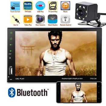 

7" 2 Din Car Radio MP5 Player 7701 Touchscreen Autoradio Auto Radio Player Bluetooth Mirror Link Rear View Camera FM Car Stereo