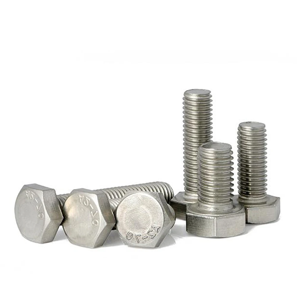 

M4 Bolts Hex Screws Stainless Steel 304 Electrical Machine Equipment Wheel Construction DIN933 Thread Metric