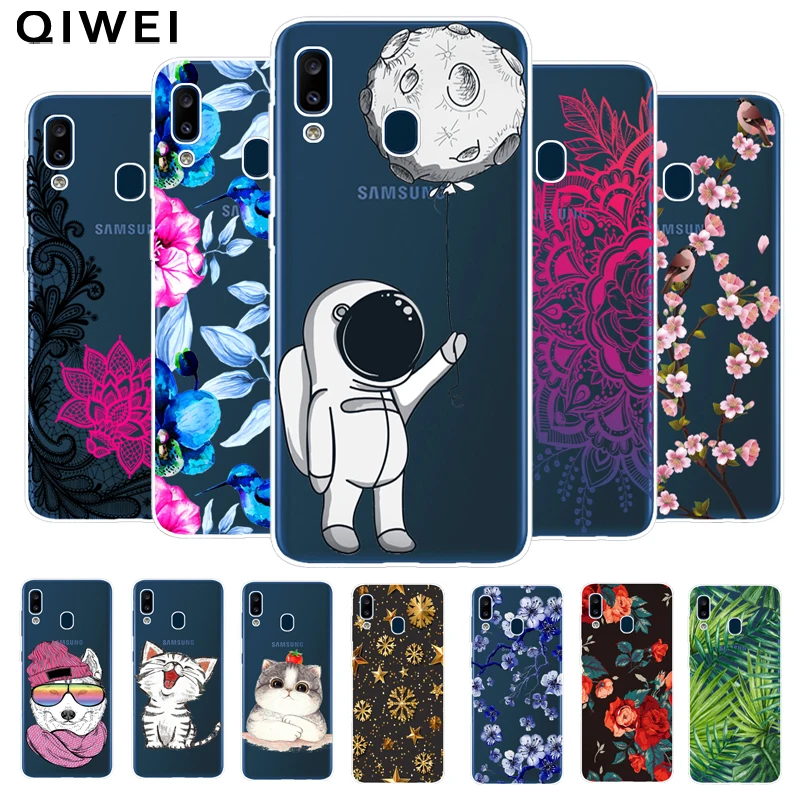 Fundas de teléfono para Samsung A20e delgada carcasa transparente perro gato suave TPU silicona funda para Samsung Galaxy A20e A 20e A20 E funda trasera Coque|Fundas ajustadas| - AliExpress