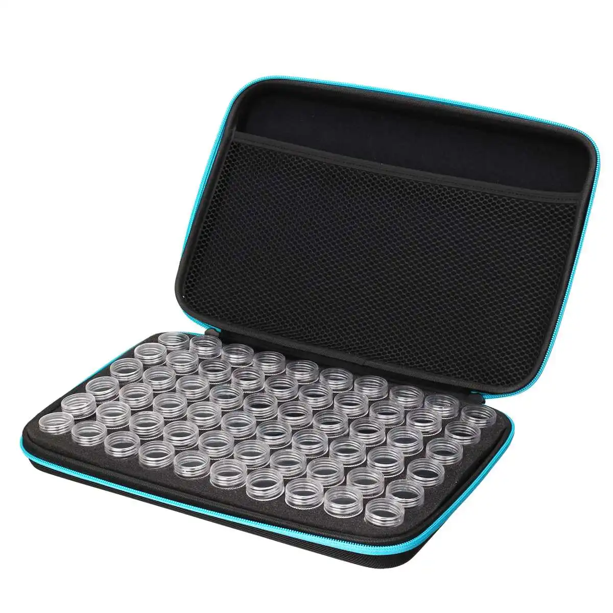 30/60 слотов Diamond аксессуары для рисования Box сумка с 30 шт. бусина-флакон хранения бутылки Вышивка Чехол держатель коробка для хранения сумки - Цвет: 60 Slots Blue