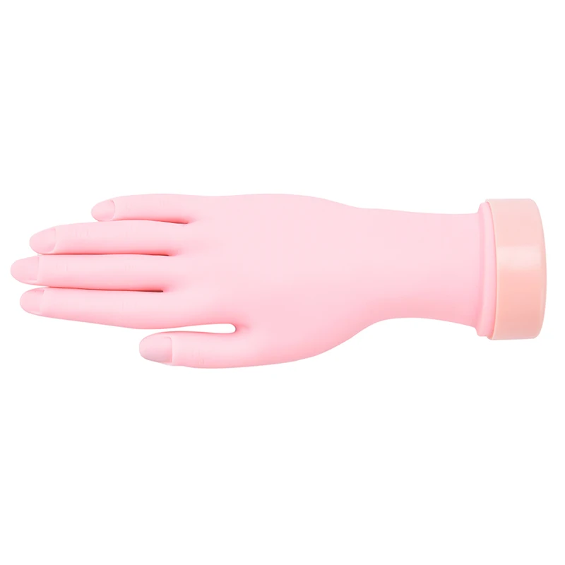 

Hot Sale Nail Art Practice Hand Model Flexible Movable Soft False Fake Hands for Nail Art Training Display Model Manicure Tool