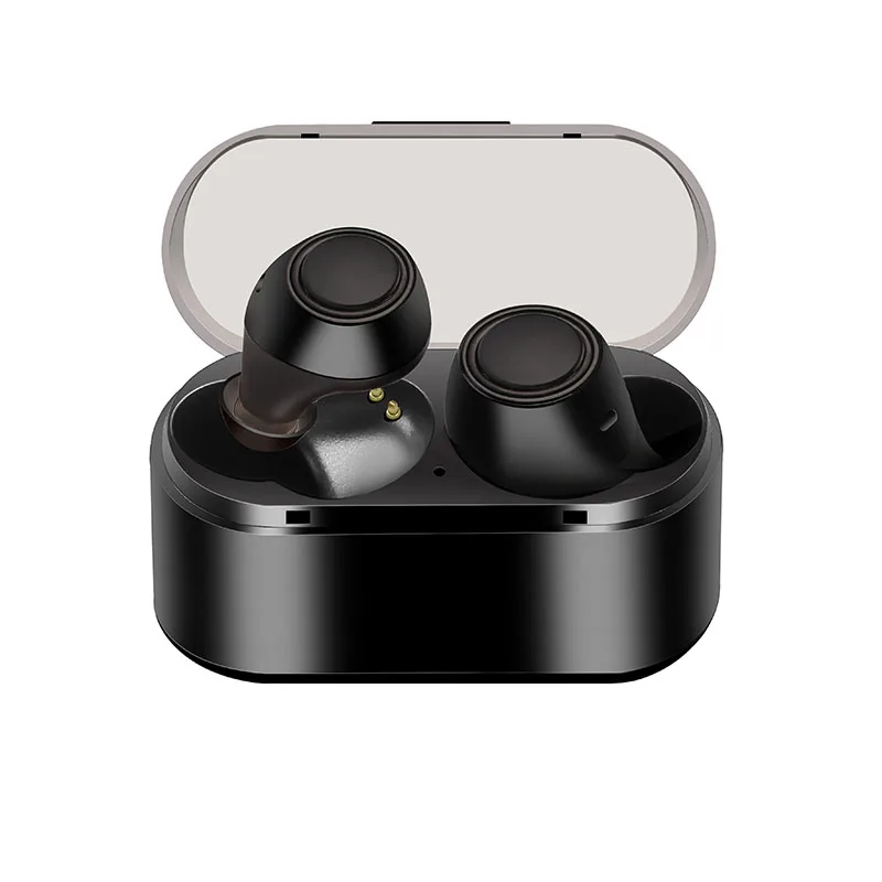 Nasin, новинка, TWS26, Мини, Bluetooth 5,0, наушники, в уши, беспроводная гарнитура, стерео, наушники, Спортивная гарнитура с микрофоном для Xiaomi huawei - Цвет: black