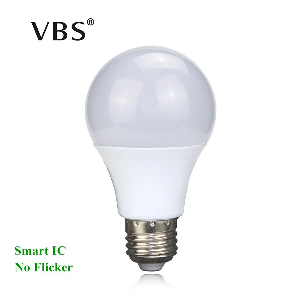 LED Bulb E27 3W 5W 7W 9W 12W 15W Real Power 220V Energy Saving LED lamp Aluminium 2835SMD LED Spotlight Bulb Smart IC No Flicker