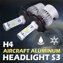 2x H4 Hi-Lo Beam Car Headlight Bulbs Lamp Kit 72W 8000lm 6500K External Light Work Fog Spot Light For JEEP KIA TOYOTA FORD MAZDA