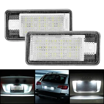 

2Pcs For Audi A3 S3 A4 S4 RS4 8E 8H B7 LED Kennzeichen Beleuchtung Nummernschild S Line