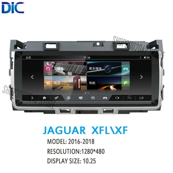 

DLC android system 4.4.4 car navigation GPS player 10.25 car styling bluetooth dual system video For Jaguar XFL\XF 2016-2018