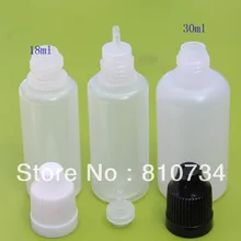 20 мл Лот 1000 шт бутылка из ПЭНП магазин большинство жидкостей глазные капли с крышкой с функцией защиты от вскрытия детьми и длинный тонкий наконечник FedEx