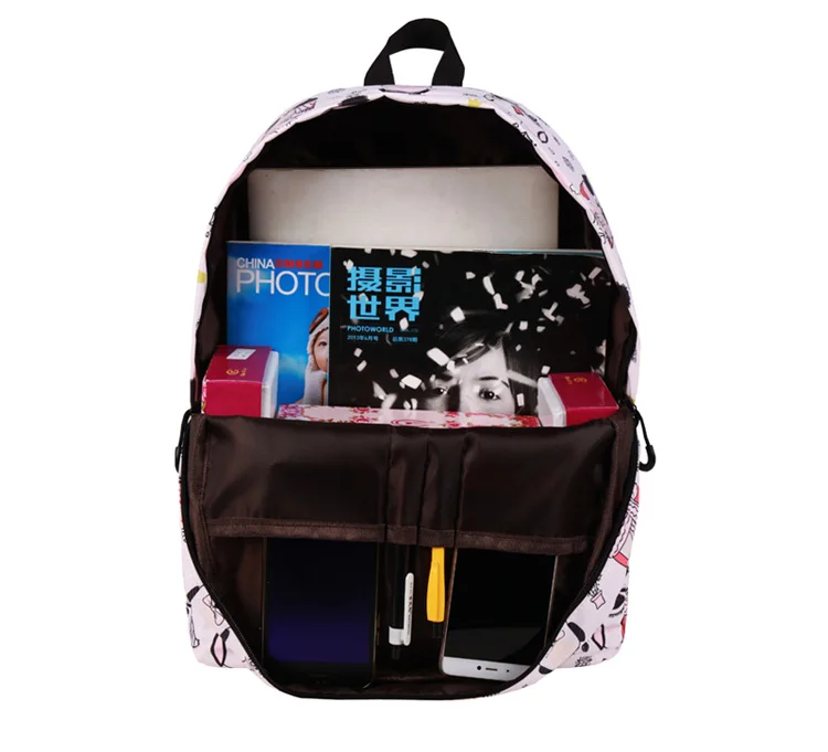 WINNER High Quality Cute Owl Printed Backpack For Teenager Girls Cartoon School Bags Women Canvas Travel Backpacks Mochila (4)