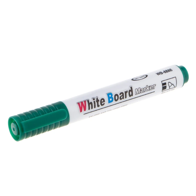 NoEnName_Null высококачественный пластиковый стираемый маркер для белой доски, ручка, экологически чистый маркер, для офиса, школы, дома - Цвет: Зеленый