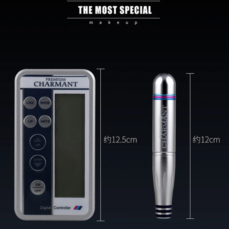 

Charmant Permanent Tattoo Machine kits Electric Power Swiss Motor Makeup Rotary Pen Intelligent Digital Eyebrow Lips machine pen
