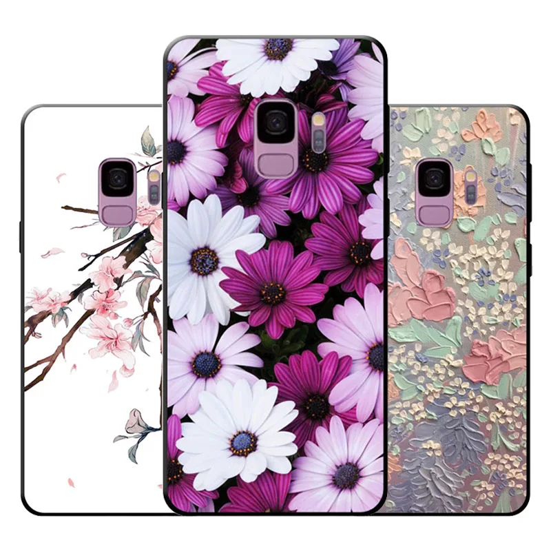 For Samsung Galaxy A6 2018 Case,Silicon Precious flower