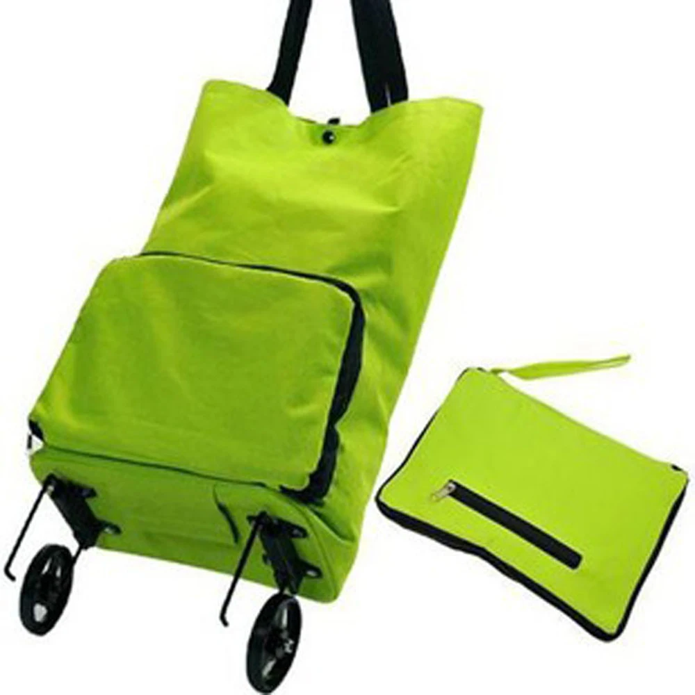 Bolso plegable de la compra de la manera bolso de la compra de las mujeres  con 2 ruedas bolso reutilizable del Duffle|fashion shopping bags|shopping  bagfolding shopping trolley bag - AliExpress