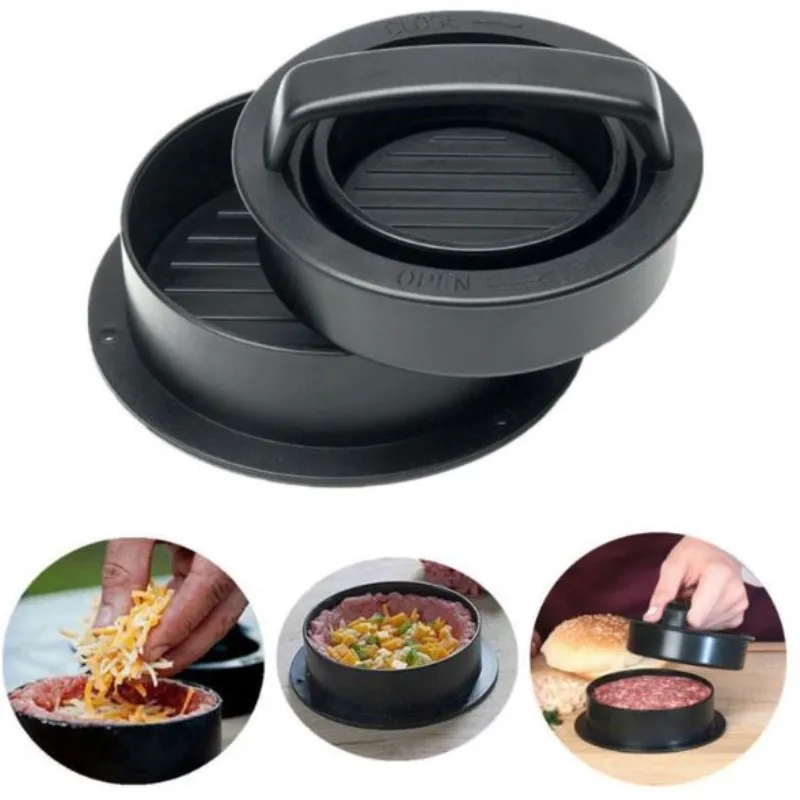 

Hamburger Press Meat Tools ABS Hamburger Maker Round Non-Stick Chef Cutlets Hamburger Beef Grill Burger Press Patty Maker Mold