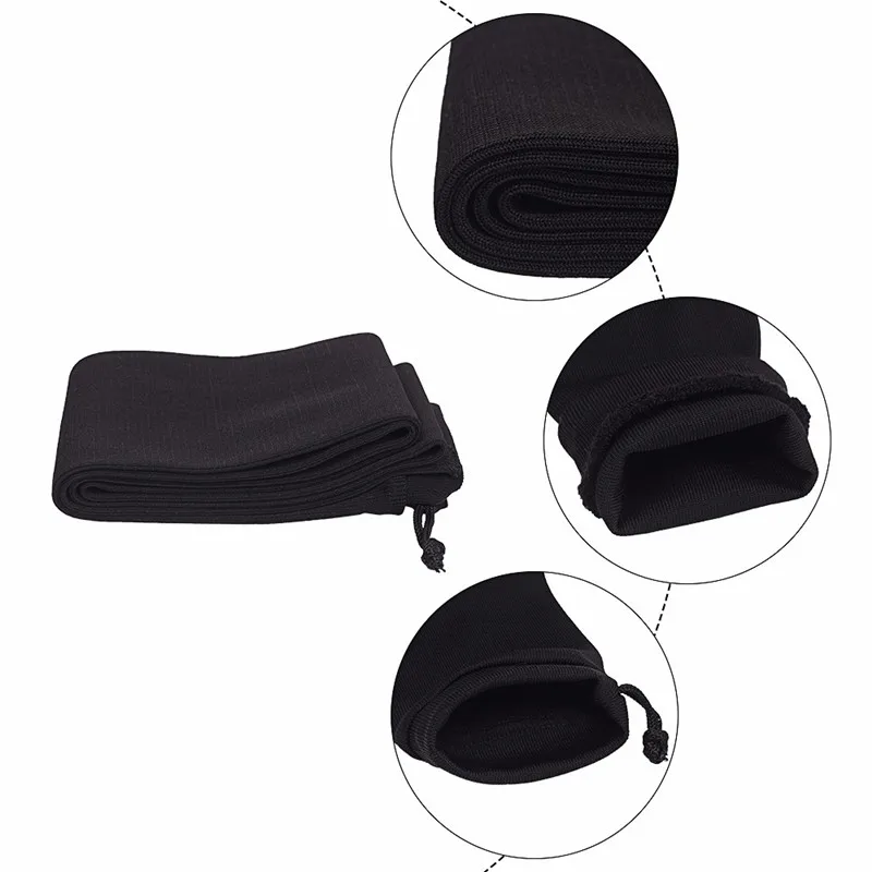Silicone Treated Gun Sock Polyester Rifle Shotgun Fishing Rod Sock Protection Cover Bag Case Tactical Hunting Shotgun Cover Case17