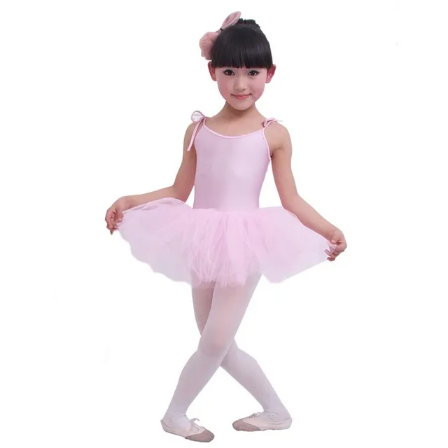 Baby Girl Ballet Dress Children Dance Tulle Tutu Dress Suspender Fitness Clothing Performance