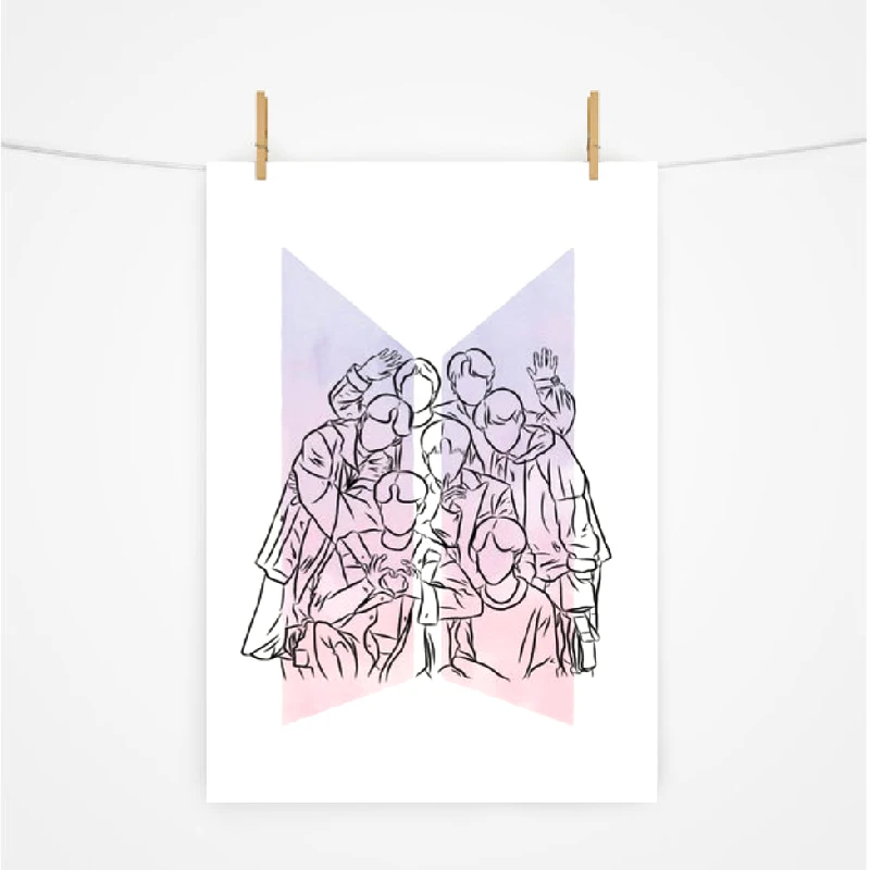 Pop Singer Combination Poster Fans Gift Home Decor