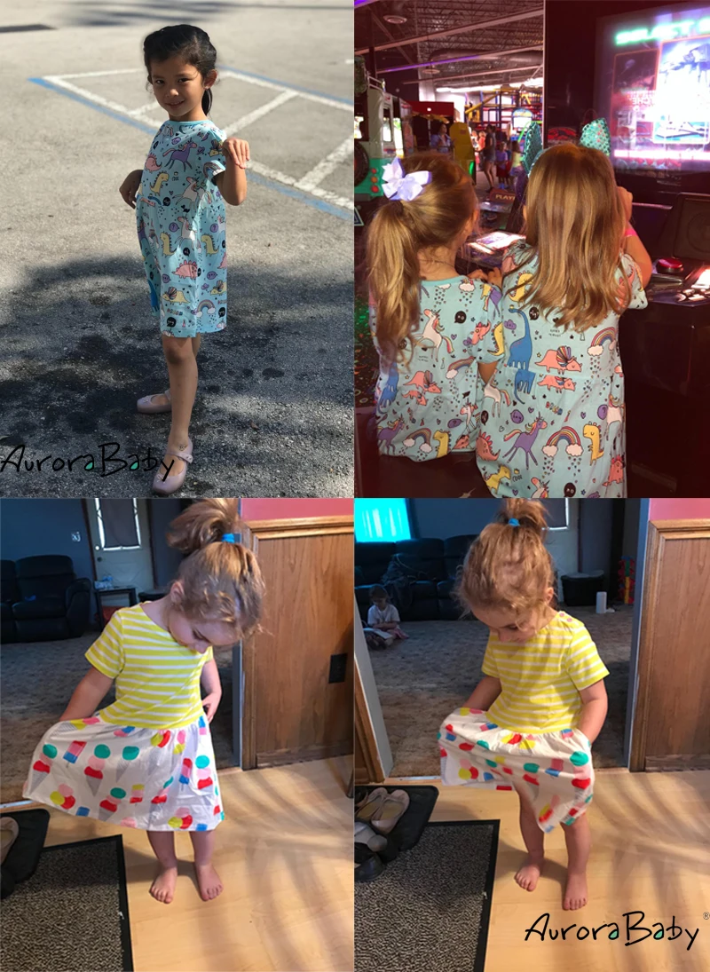Girls Summer Dress 2018 Unicorn Costume Cute Dresses for Baby Girl Kid Clothes Party Princess Toddler Children Dress 