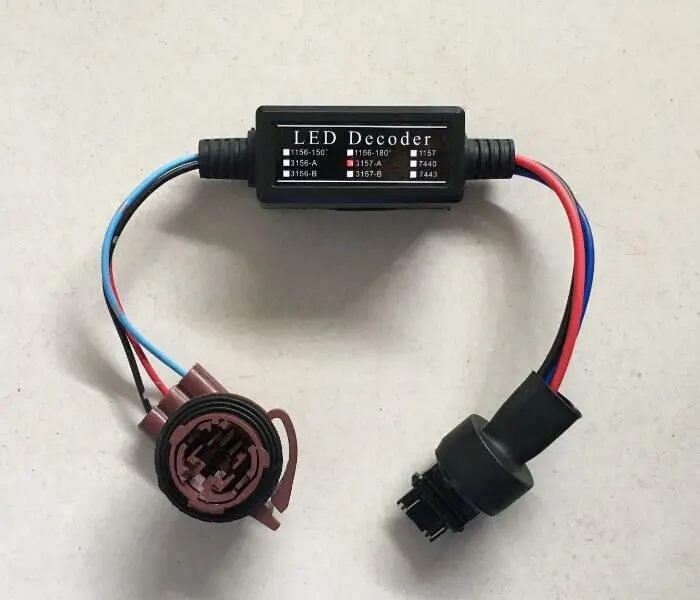 2x  3157 3156 LED 50W Load Resistor Adapter Anti Hyper Flashing Error Canceler