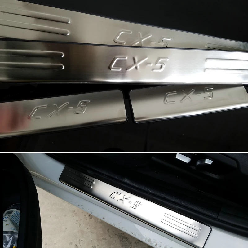2013 2014 Mazda CX 5 CX5 High Quality Stainless Steel scuff plate door