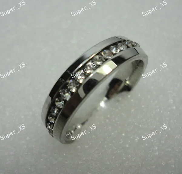 

100pcs New Hot!! Wholesale Jewelry ring lots women RING Top rhinestone Stainless steel Rings free shipping BL419