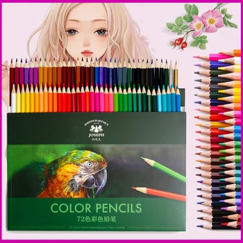 

72Colors Wood Colored Pencils lapis de cor Non-toxic Lead-free Oily Colored Pencil Writing Pen For School Drawing Sketch