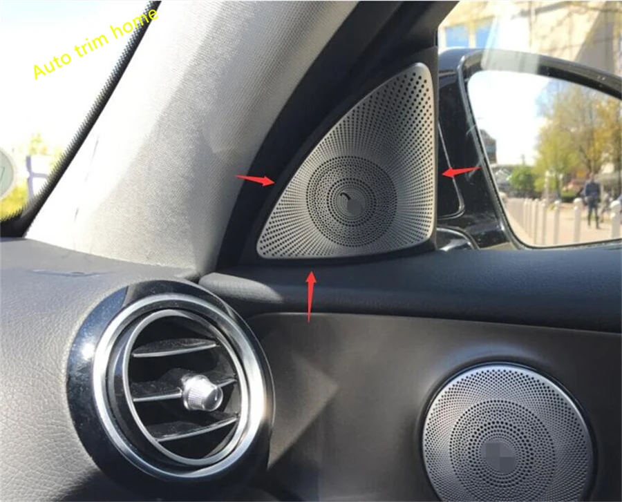 Lapetus двери автомобиля внутренний столб Стереодинамик рельефная Накладка для отделки для Mercedes Benz E Class E-Class W213