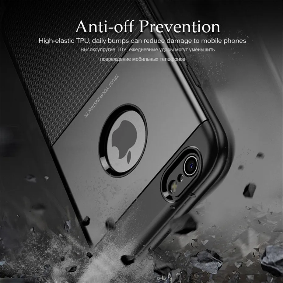 Back Cover For iPhone 7 Case 6 6s Cases Luxury TPU Silicon Scratch Proof Anitiknock Protective Case For iPhone 6 8 7 Plus X Capa (5)