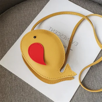 

2019 New Fashion Girls Shoulder Bags PU Single Casual Cartoon Cute Children Messenger Bags Contrast Color Wild Crossbody Bags