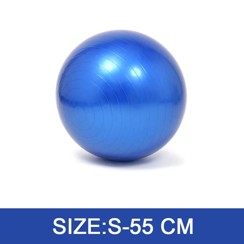 Беременная женщина мячи для йоги Bola Пилатес фитнес спортзал баланс фитбол упражнения пилатес тренировки Массажный мяч профессиональный 55-75 см - Цвет: S-Blue