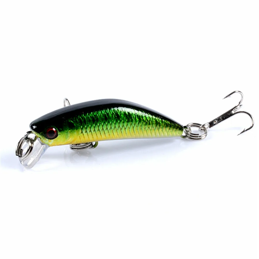 

1PCS New Minnow Fishing Lure 45mm 2.8g Artificial Floating Hard Bait Tight Wobbler Jerkbait Swimbait Plastic Fish Fishing Tackle