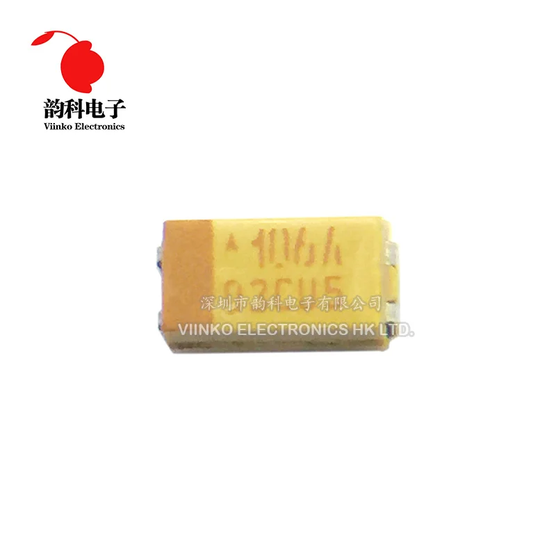 10pcs Type A 100UF-47UF Tantalum Capacitor 6.3V-35V 226-105 tantalum capacitor