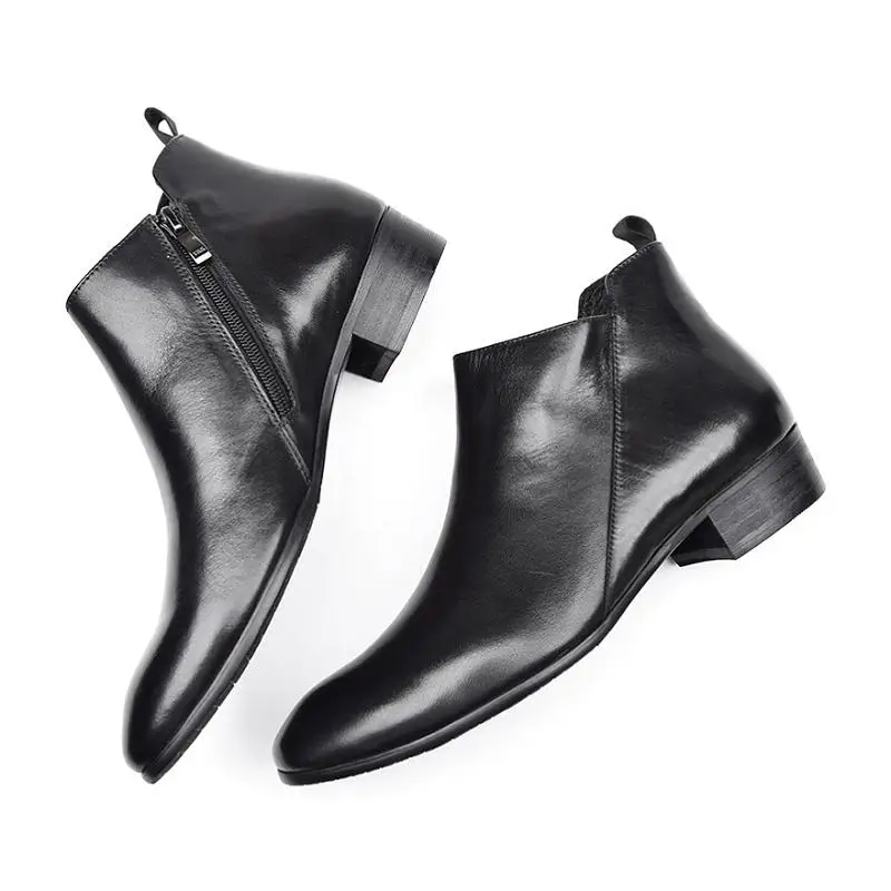 Homme Marron Haut Top Rétro Militaire Bottines en Cuir à Lacets Punk Chaussures Taille