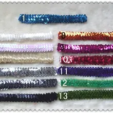 480 шт. 1 ''обруч с бантом детские повязки для девочек стрейч 1 дюйм застежка-молния 14 цветов# SH7