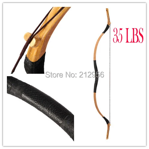 

Pigskin Handmade Longbow Mongolian Bow Recurve Horsebow Archery 35 LBS MGZ35