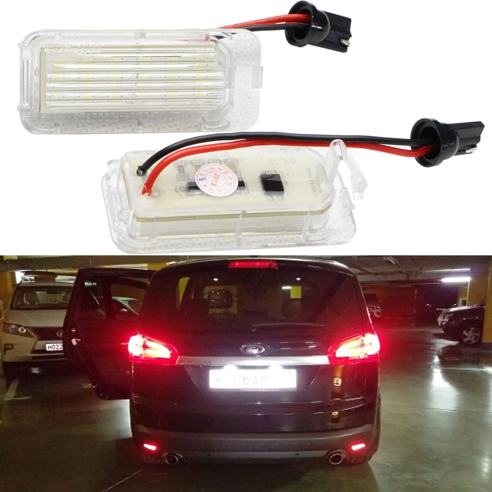jaguar xf led number plate lights