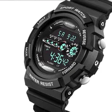 Студенческие уличные спортивные часы водонепроницаемые часы многофункциональные мужские часы для дайвинга