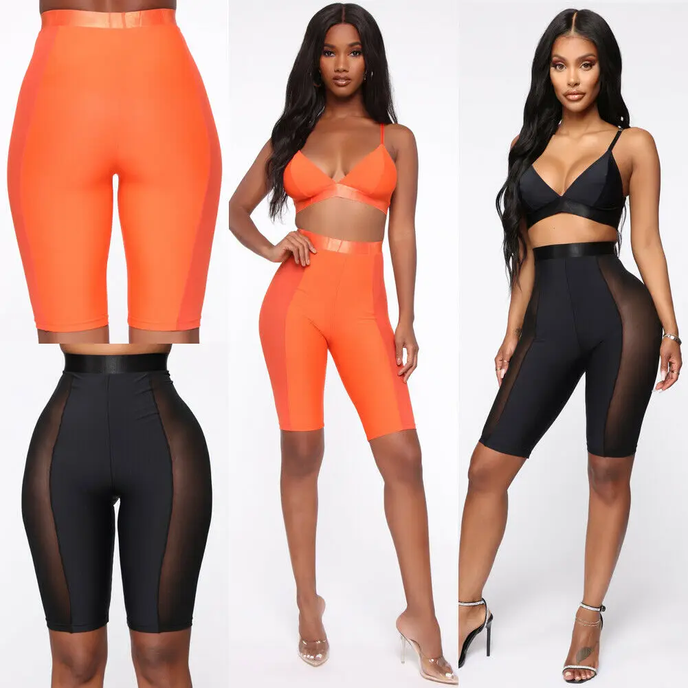 

Sexy Women See-through Shorts Bikini Cover Up Mesh Solid Sheer Trousers Bottoms Swimsuit Swimwear Swimming Bathing Suit