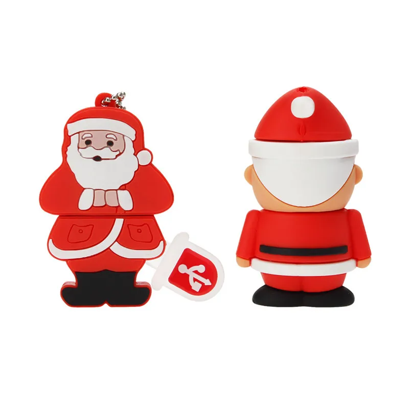 pendrive 16gb Christmas Tree Usb Flash Drive 64gb Creative Pen Drive 32gb Cartoon Santa Claus usb stick Elk u disk free delivery