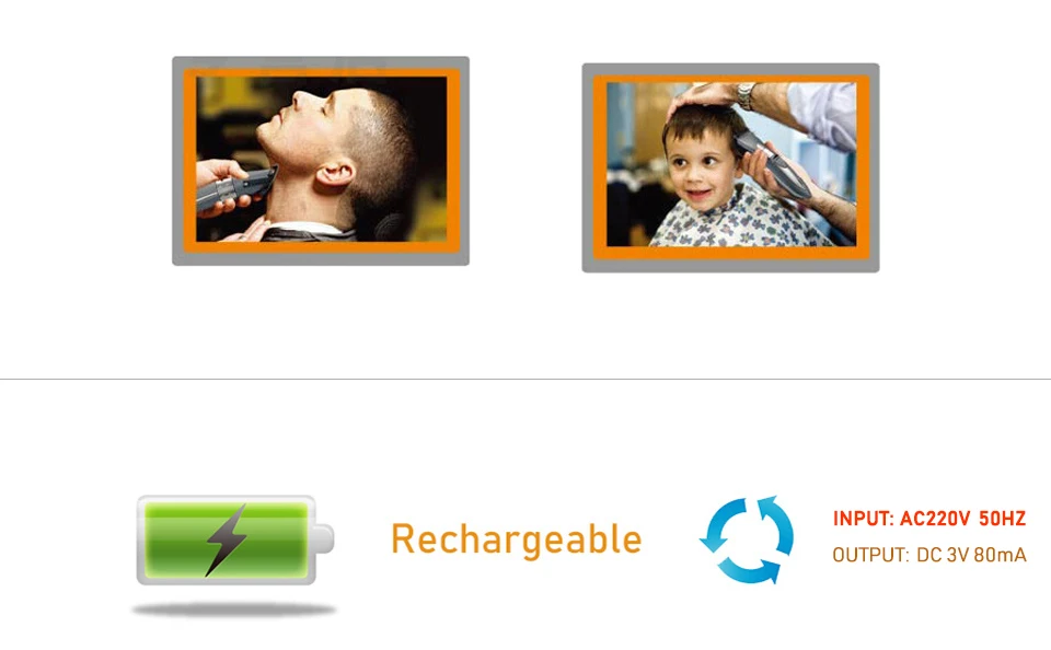 Высокое качество Электрический триммер для волос регулируемая длина машинка для стрижки волос перезаряжаемая машинка для стрижки волос Триммер Водонепроницаемый
