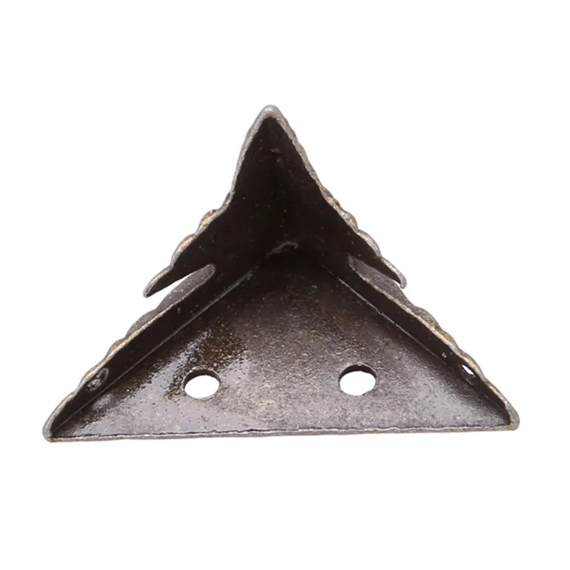 4pcs/set Antique Bronze Brass Jewelry Chest Wood Furniture Box Decorative Feet Leg Corner Protector Vintage Decoration QB878443