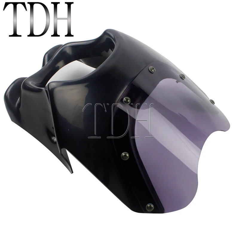 Черная передняя фара для мотоцикла обтекатель Honda Kawasaki Suzuki Yamaha RZ50 YB 1 YD50 TZR50 TZM50 YB50